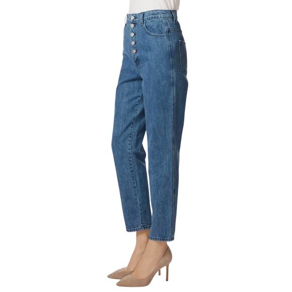 J Brand Women's High-Rise Button Fly Cropped Jeans, Heather Electrify, Size 27 - Picture 9 of 9